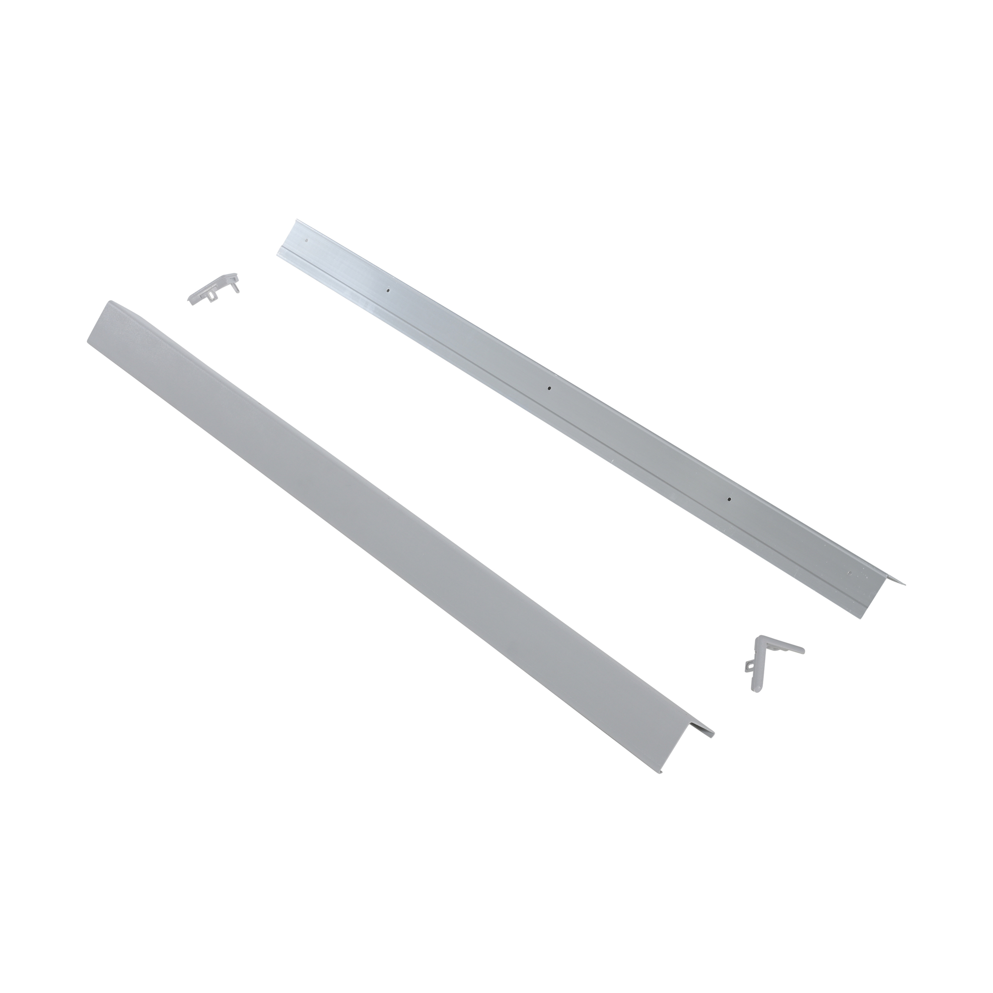 Vestil PVC Plastic Corner Protector with Aluminum Insert 3 In. x 3 In. x 48 In. 90 Degree Gray